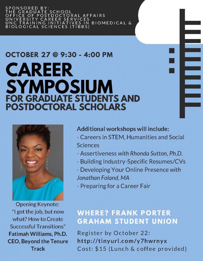 Career Symposium flyer