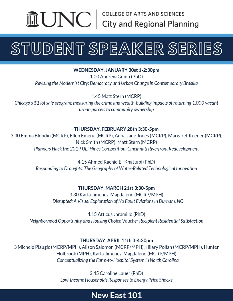 student speakers series listing